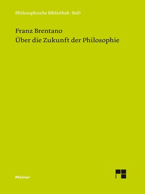 cover image of Über die Zukunft der Philosophie
